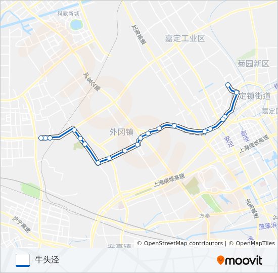 嘉牛专线 bus Line Map