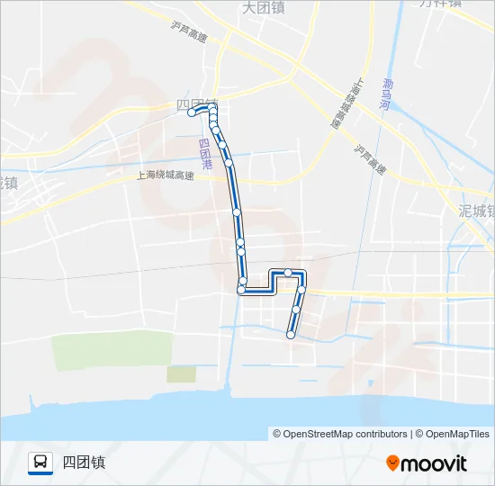 四团2路 Bus Line Map