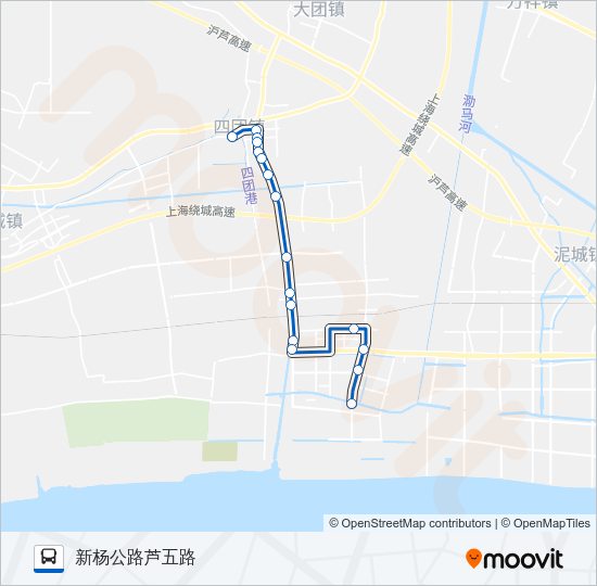 公交四团2路的线路图