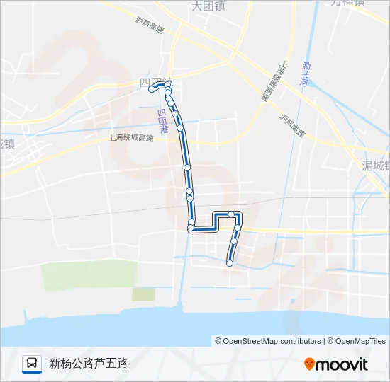 四团2路 Bus Line Map