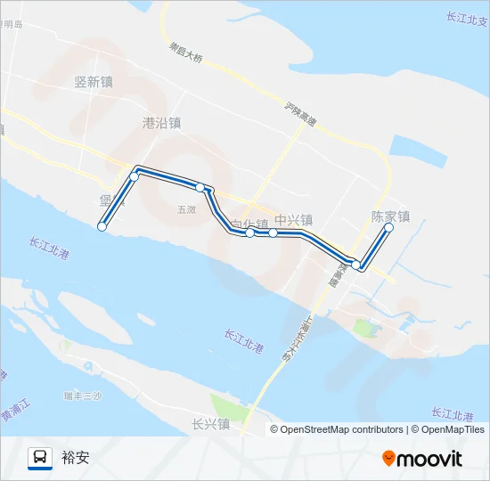 堡裕专线 Bus Line Map