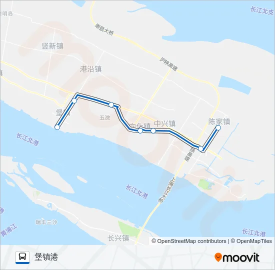 公交堡裕专路的线路图