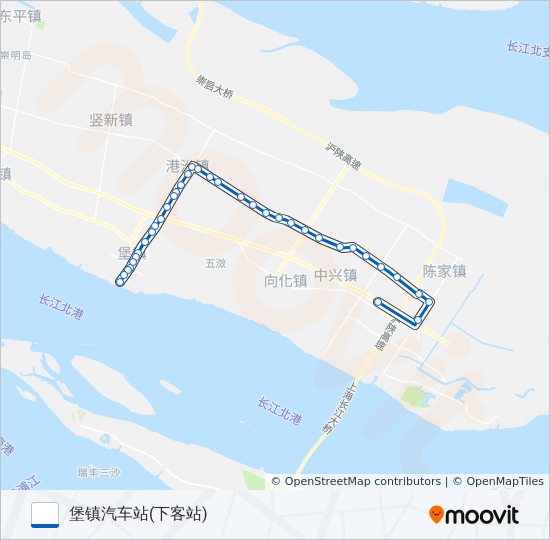 堡陈中线 bus Line Map