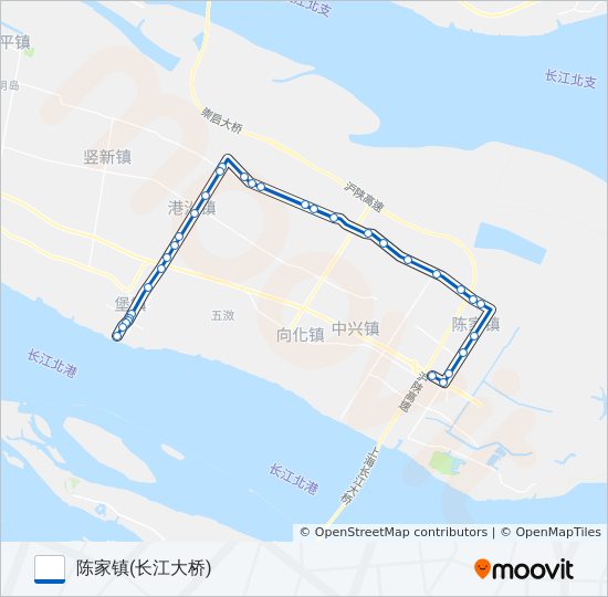 堡陈北线 bus Line Map