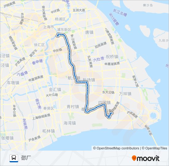 塘邵专线 bus Line Map