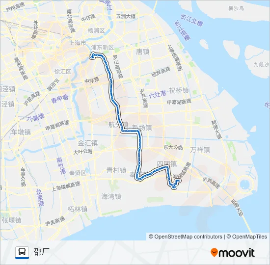 塘邵专线 Bus Line Map
