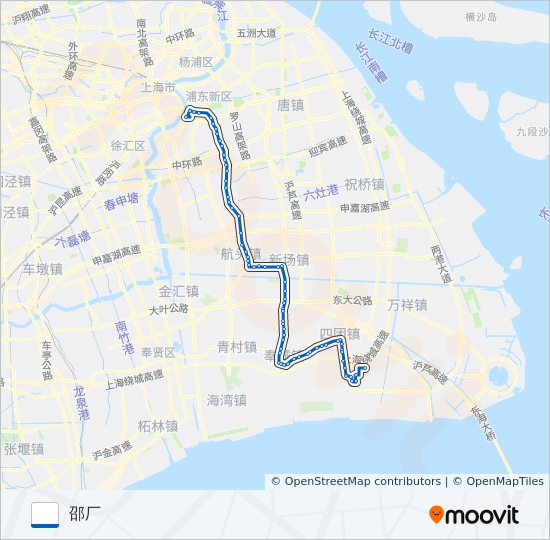 塘邵专线 bus Line Map
