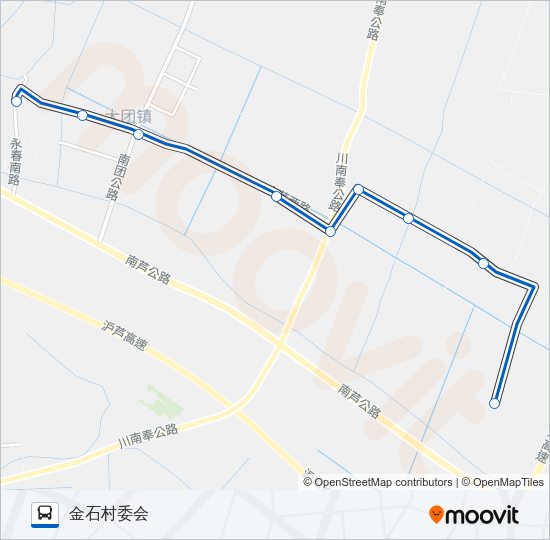 公交大团1路的线路图