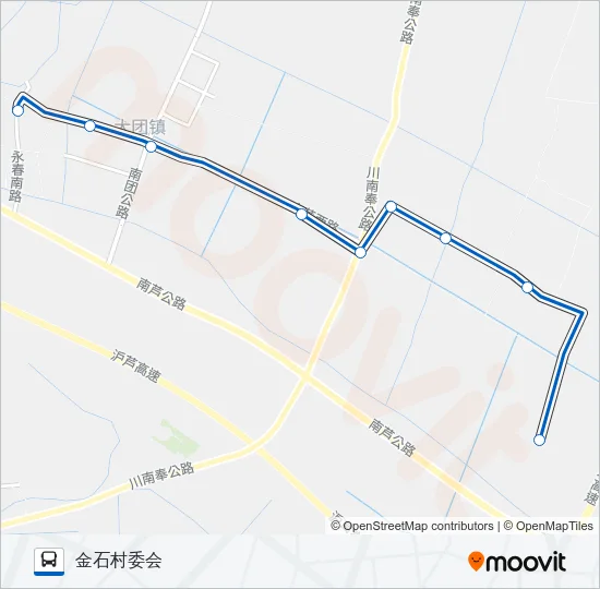 大团1路 Bus Line Map