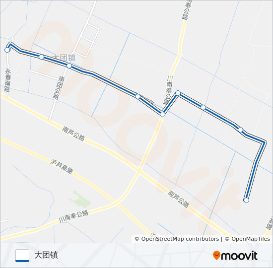 大团1路 bus Line Map