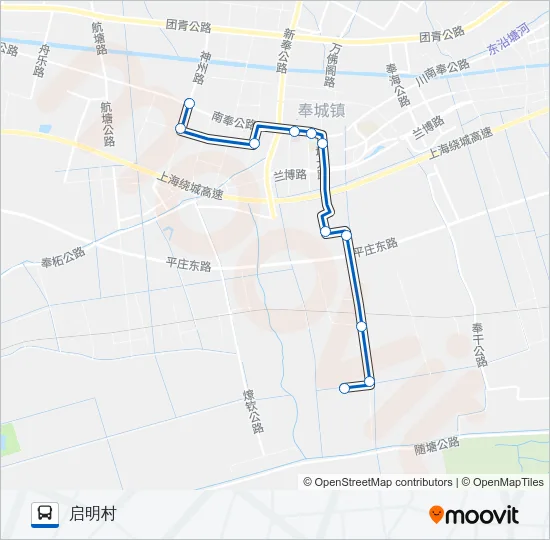 奉城2路 Bus Line Map