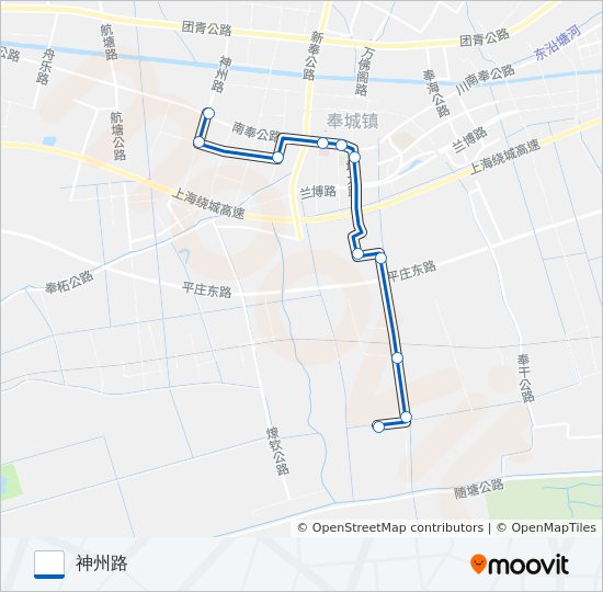 奉城2路 bus Line Map