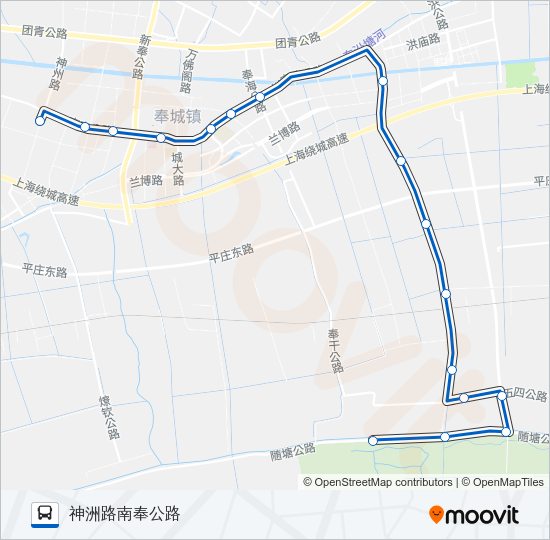 奉城3路 Bus Line Map