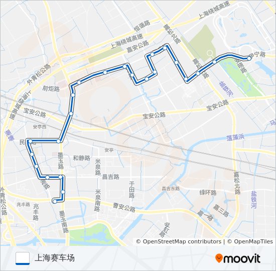 安亭1路 bus Line Map