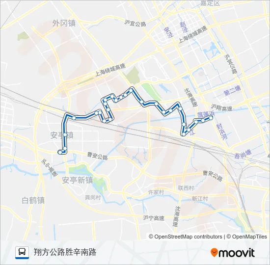 安亭2路 Bus Line Map