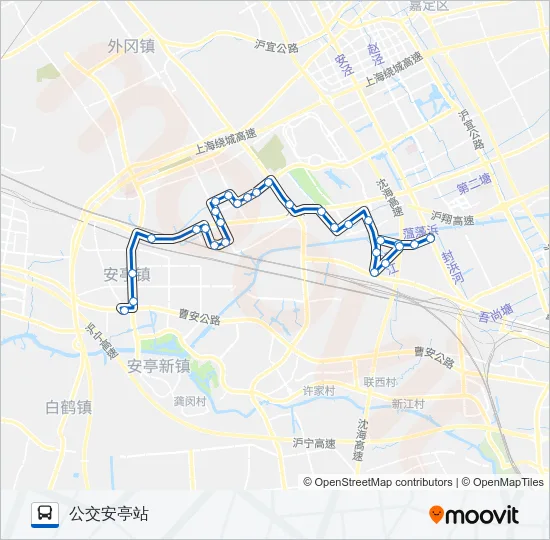 安亭2路 Bus Line Map