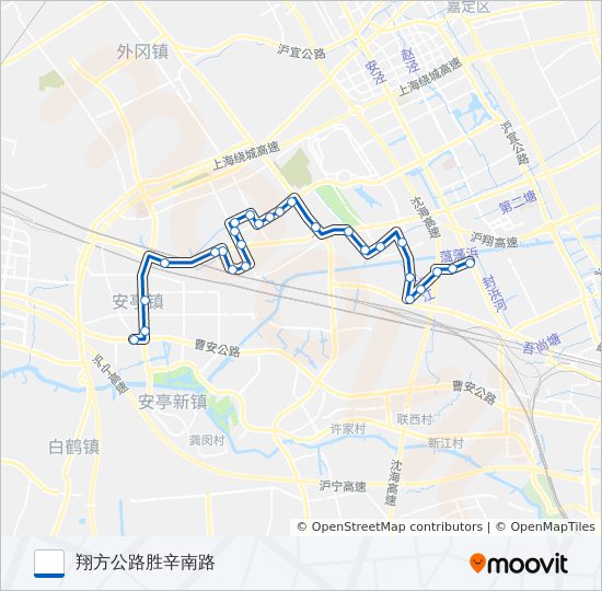 安亭2路 bus Line Map