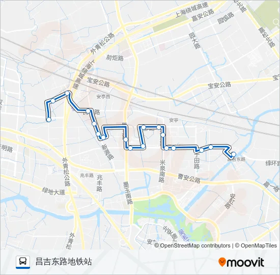 安亭3路 Bus Line Map