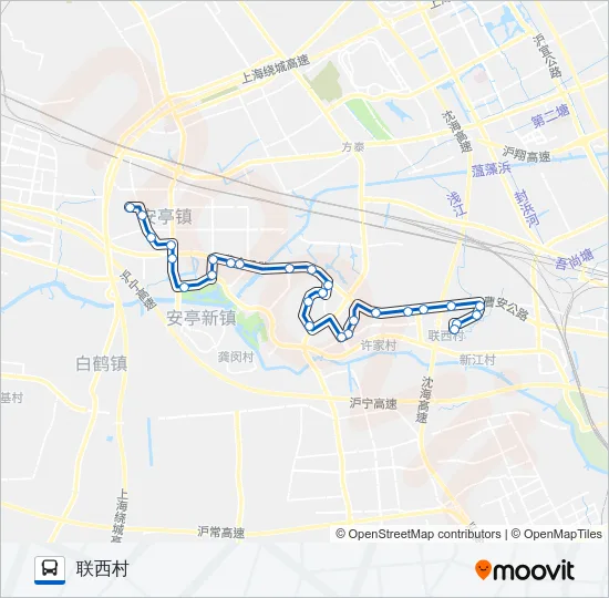 安亭4路 Bus Line Map