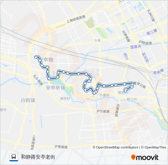 安亭4路 Bus Line Map