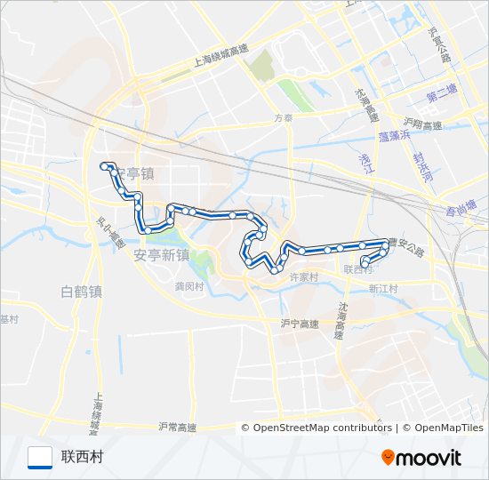 安亭4路 bus Line Map