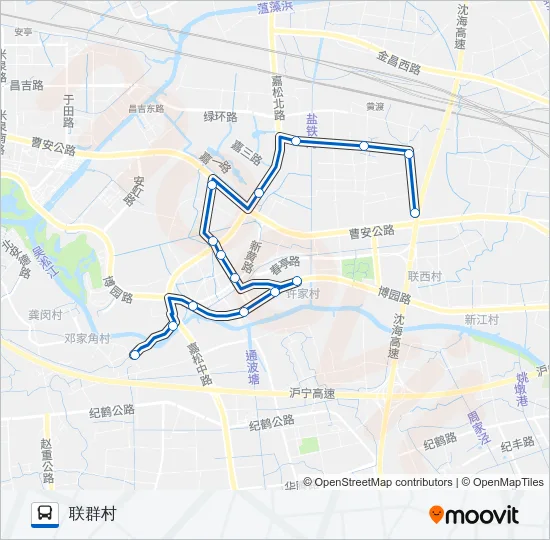 安亭5路 Bus Line Map