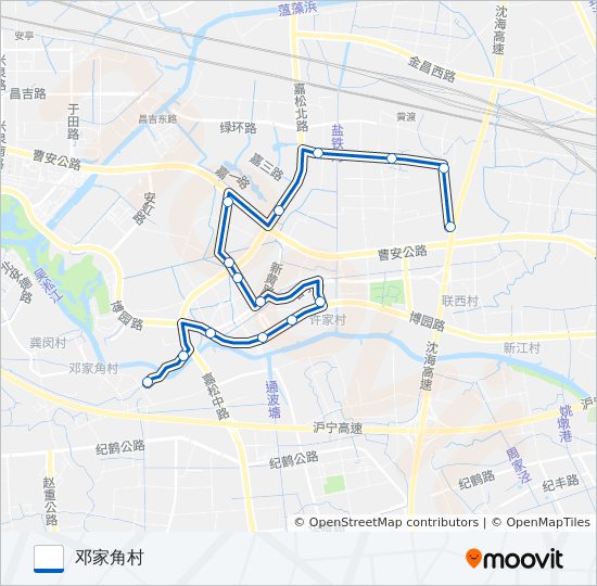 安亭5路 bus Line Map