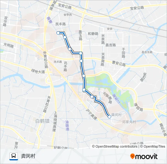 公交安亭6路的线路图