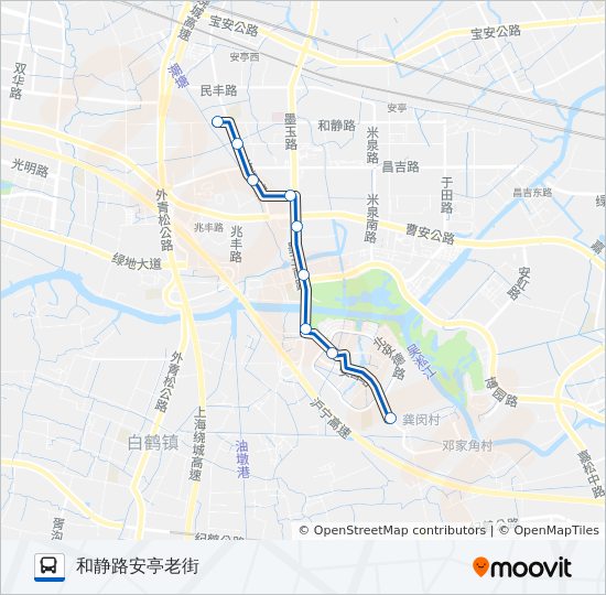 安亭6路 bus Line Map