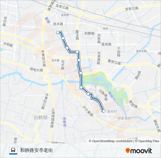 安亭6路 Bus Line Map