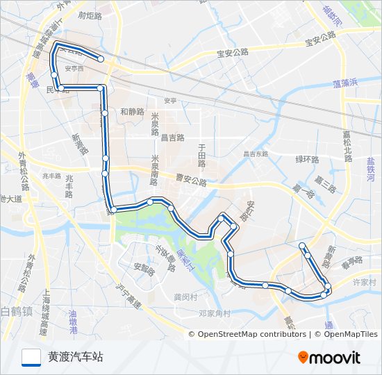 安亭7路 bus Line Map