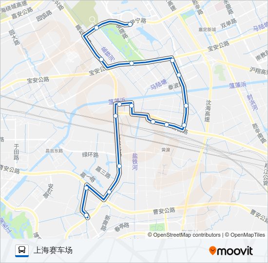 公交安亭8路的线路图