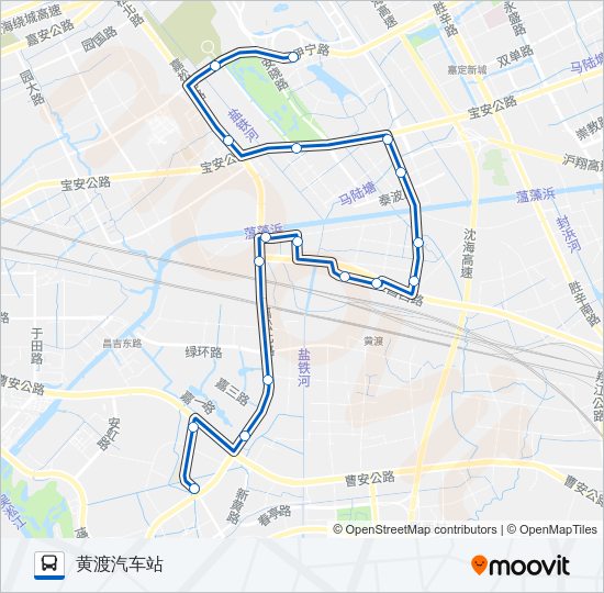 安亭8路 Bus Line Map
