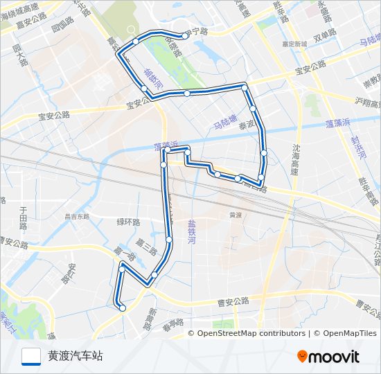 安亭8路 bus Line Map