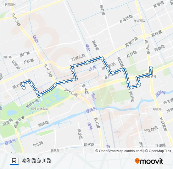 宝山3路 Bus Line Map