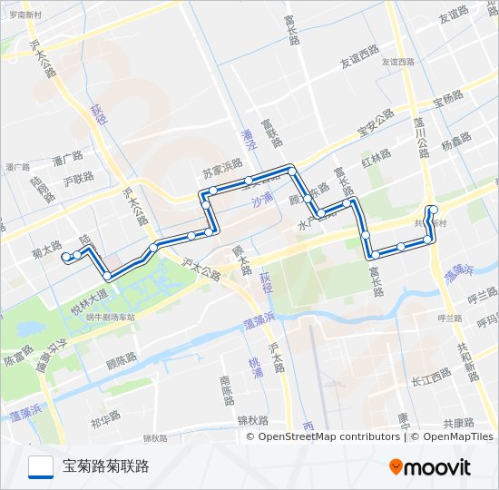 宝山3路 bus Line Map