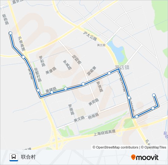 公交宝山4路的线路图