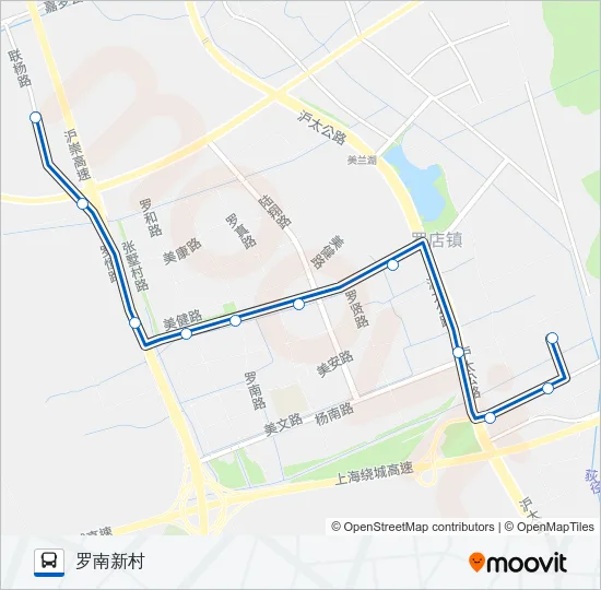 宝山4路 Bus Line Map