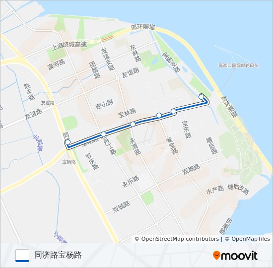 宝山9路 bus Line Map