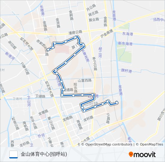 山阳1路 bus Line Map