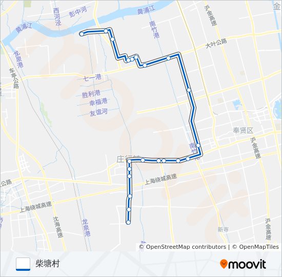 庄行2路 bus Line Map