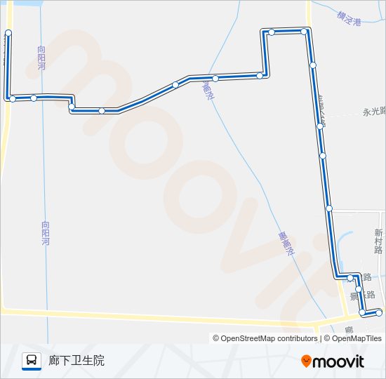 公交廊下五路的线路图