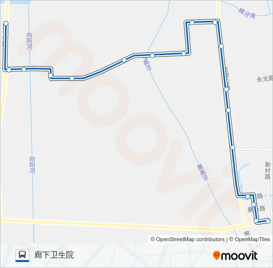公交廊下五路的线路图