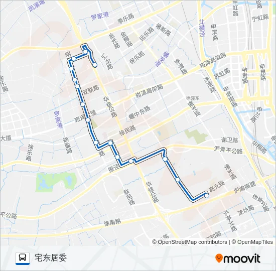 徐泾3路 Bus Line Map