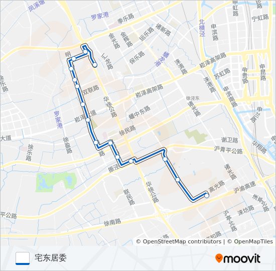 徐泾3路 bus Line Map