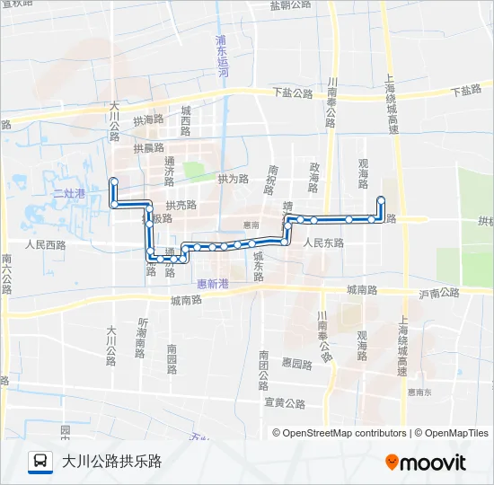 惠南7路 Bus Line Map