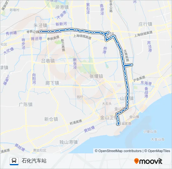 朱卫专线 Bus Line Map