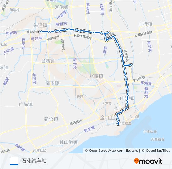 朱卫专线 bus Line Map