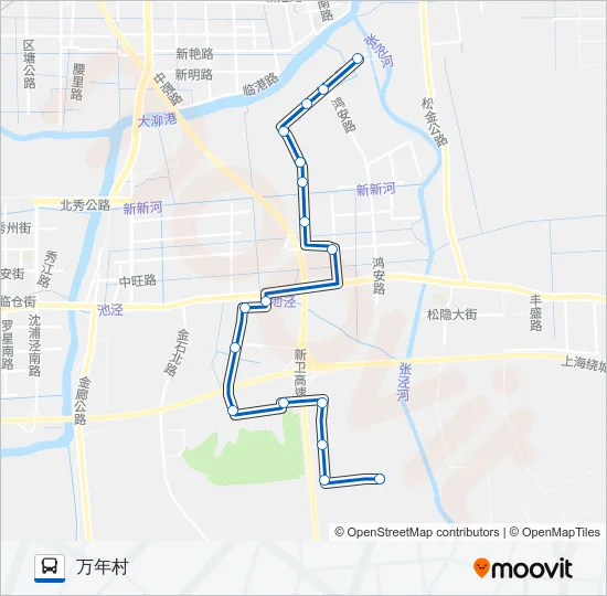 朱泾4路 Bus Line Map