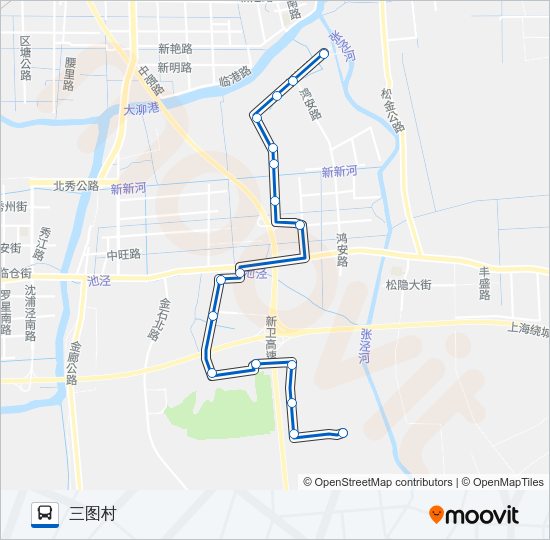 公交朱泾4路的线路图